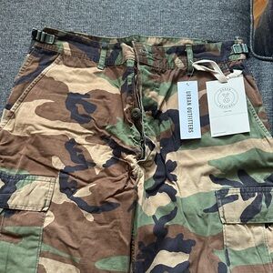 Camo BDU Cargo Pants - Green Camo